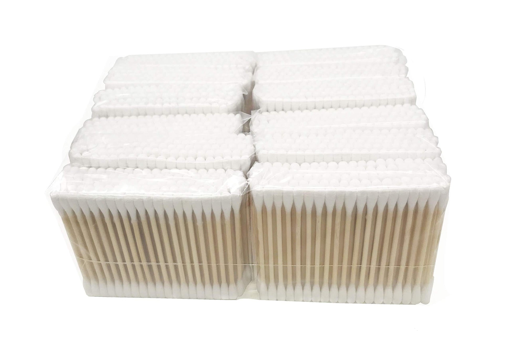 1200 Pieces Organic Cotton Swabs with Wooden Sticks | Biodegradable Cotton Buds | Eco Friendly Cotton Swabs 3” 1200pcs