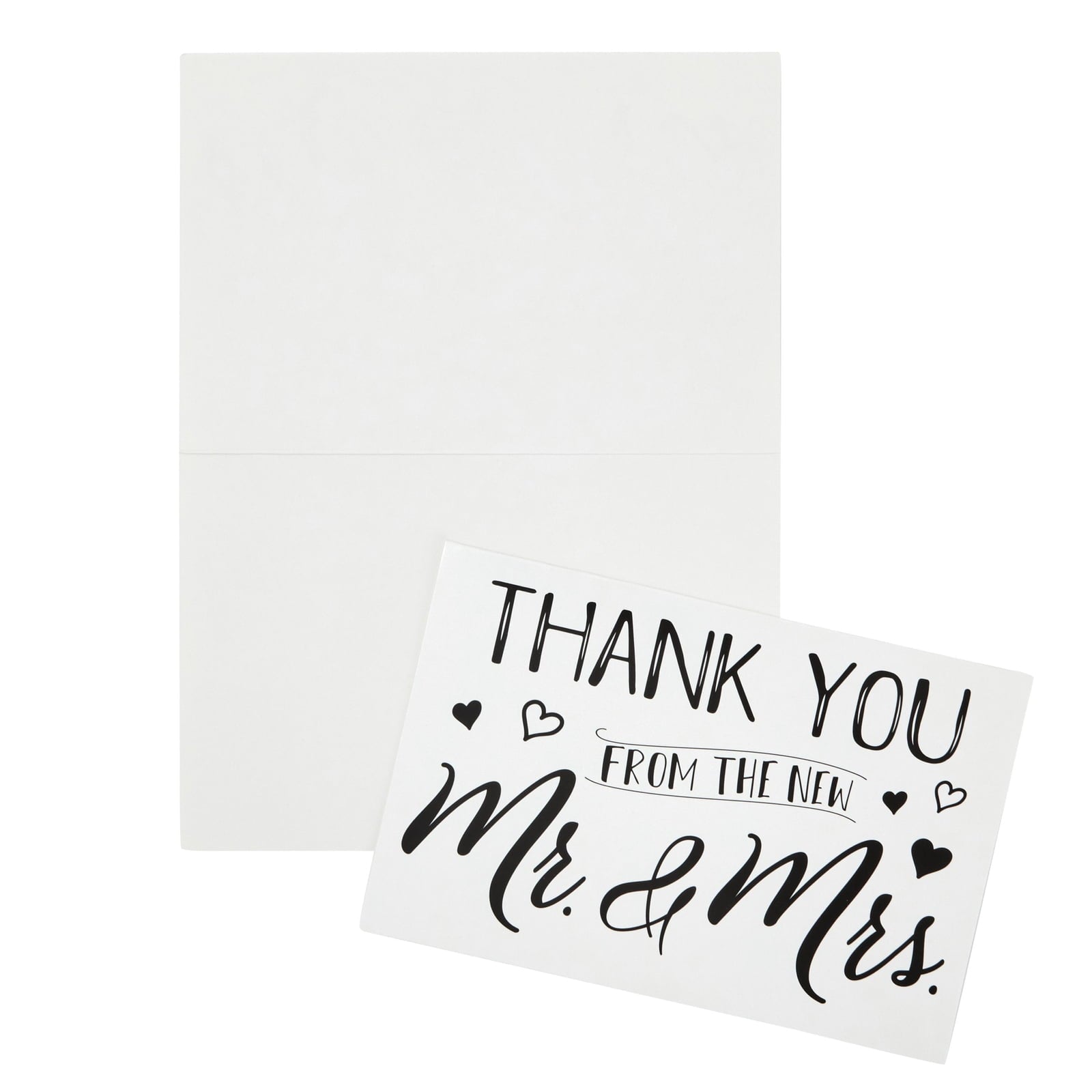 120 Pack Wedding Thank You Greeting Cards with Brown Envelopes (4×6 Inches)