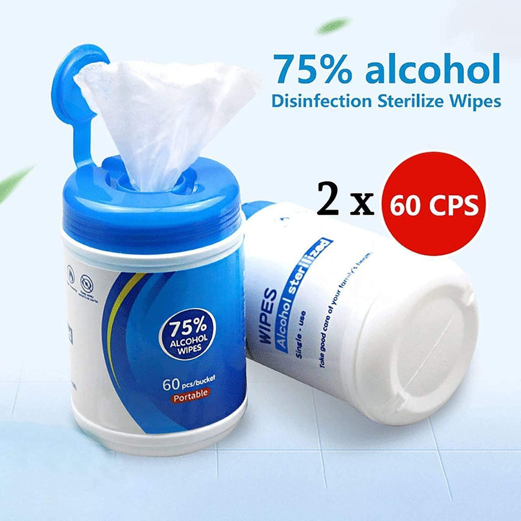 120 Wipes Body Hand Face Wipes Cleansing Cloth Wet Wipes