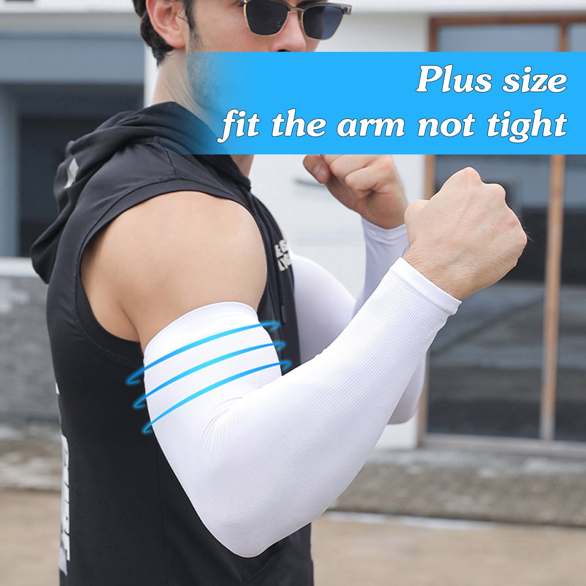 12 Pcs Cooling Arm Sleeves Cover for Women & Men UV Sun Protection, 50 Compression long Sleeves to Cover Arms for Biking, Gardening, Driving, Fishing, Golf, Hiking