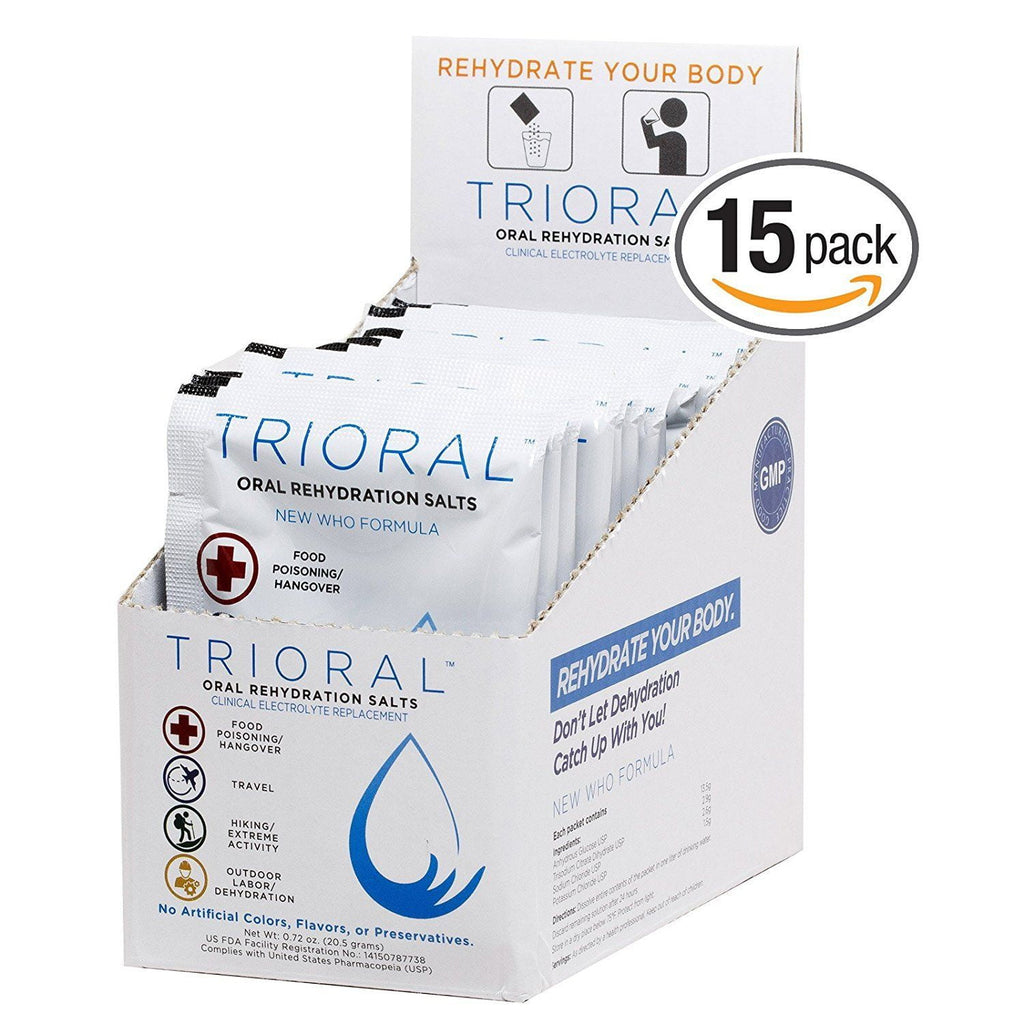 15 Packs of TRIORAL Oral Re-hydration Salts