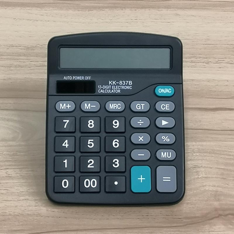 12 Digits Scientific Calculator AA Battery General Purpose Calculators for Home Office Students Use Large LCD Screen