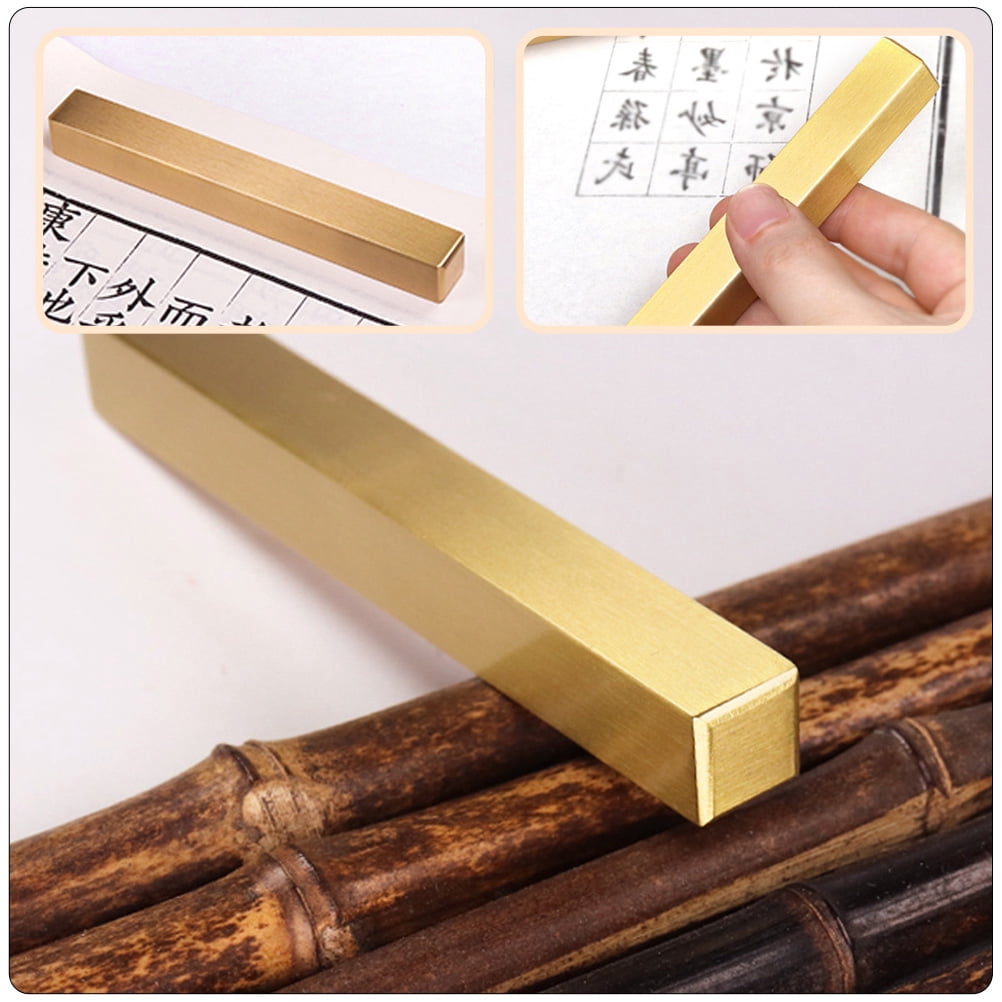 1Pc Calligraphy Copper Paperweight Stationery Painting Writing Letterweight