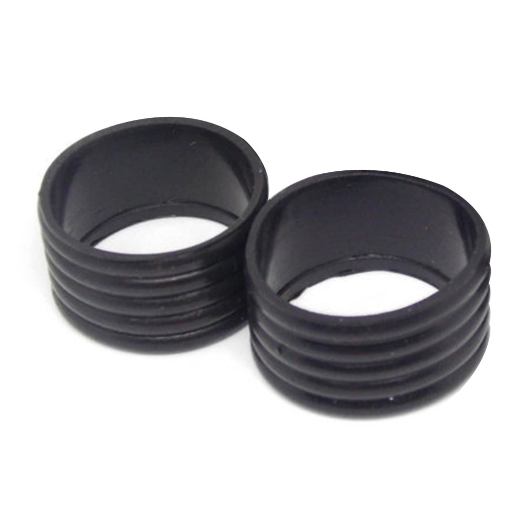 2 Pieces Tennis Racket Grip Stretchy Ring Overgrip Fix Kit Grip Tape Finishing Protector Professional Outdoor Accessories Black