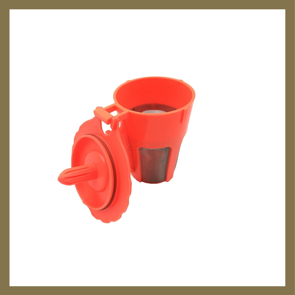 2 Keurig 2.0 K Carafe K-Cup Reusable Refillable Coffee K cup Pod Filter Orange