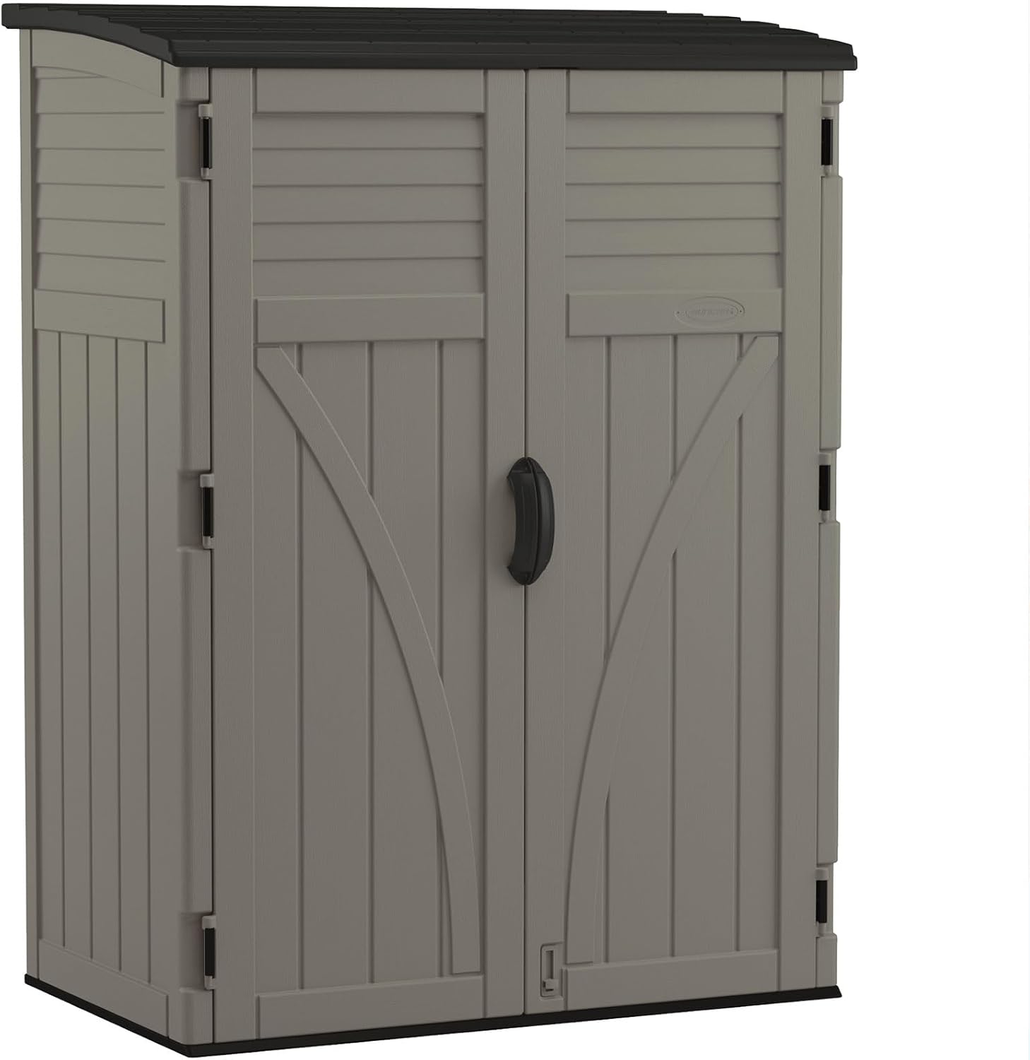 34 Cu. Ft. Horizontal Shed for Outdoor Storage w/Locking System, Stoney/Black