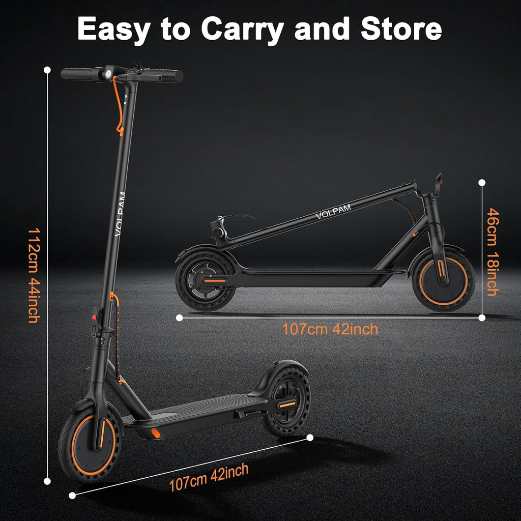 Electric Scooter, 350W Motor, 187Wh/281Wh Battery, 16/19Mph Top Speed, 8.5''Tires, Dual Braking, Folding Scooter