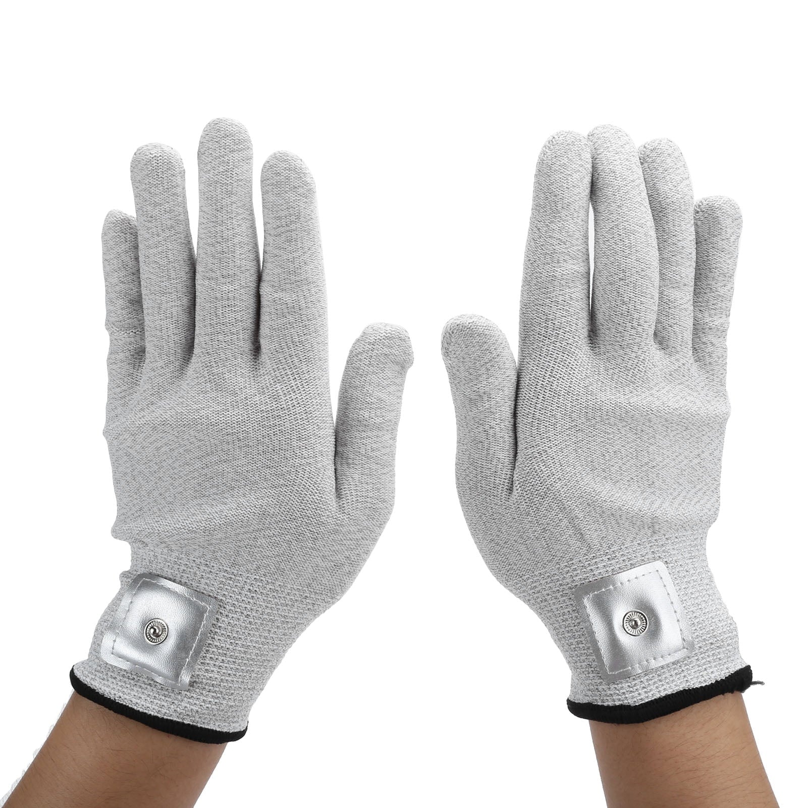 2 Pairs Electrode Gloves Electrotherapy Massager Wear‐Resistant Gloves for TENS Machine