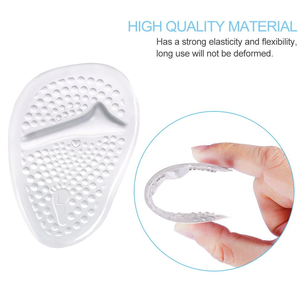 2 Pairs Soft Gel Ball of Foot Cushions, Metatarsal Gel Pads Ball of Foot Cushions