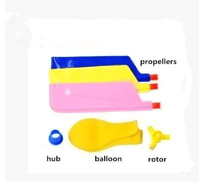 12 Pcs Kids Balloon Helicopter Airplane,Balloon Powered Helicopter Flying Toy for Children’s Day Gift Party Favor easter basket, stocking stuffer or birthday