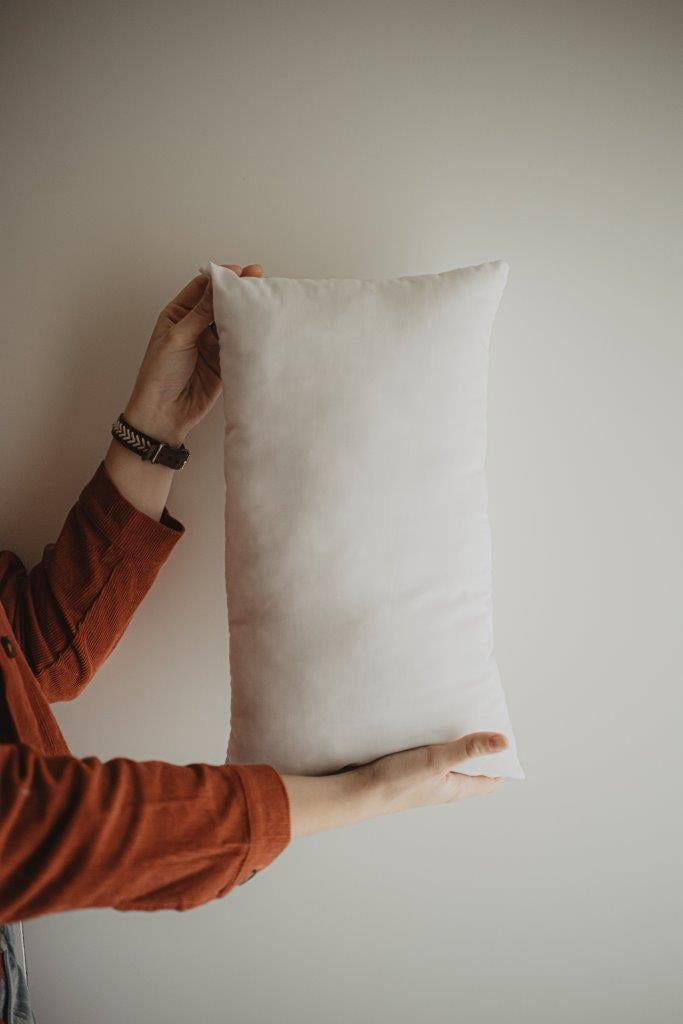 14×10 or 10×14 | Indoor Outdoor Hypoallergenic Polyester Pillow Economical Insert