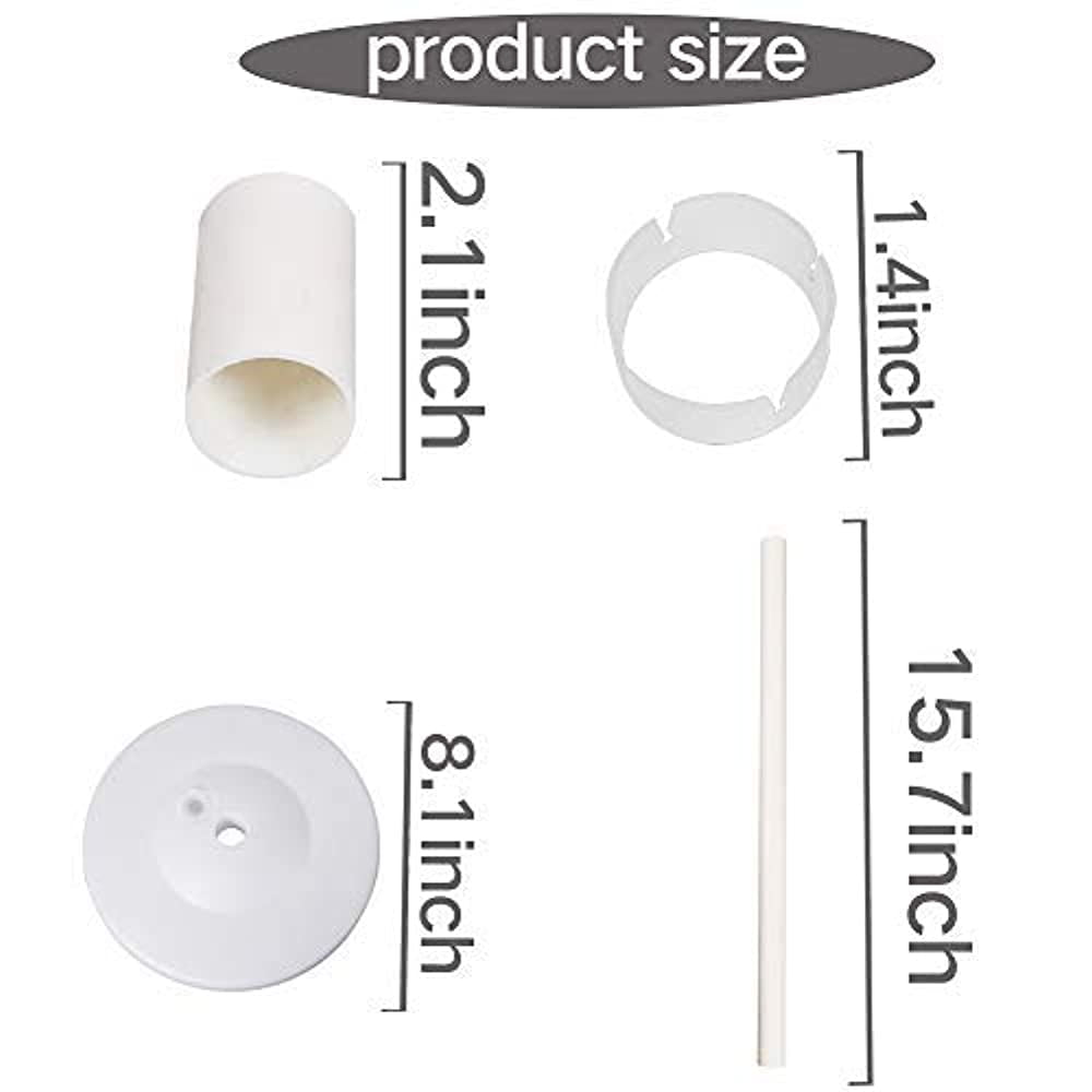 2 Sets Thicken Adjustable Balloon Column Stand Kit Base and Pole 5 Feet Balloon Tower Decorations for Baby Shower Graduation Birthday Wedding Party