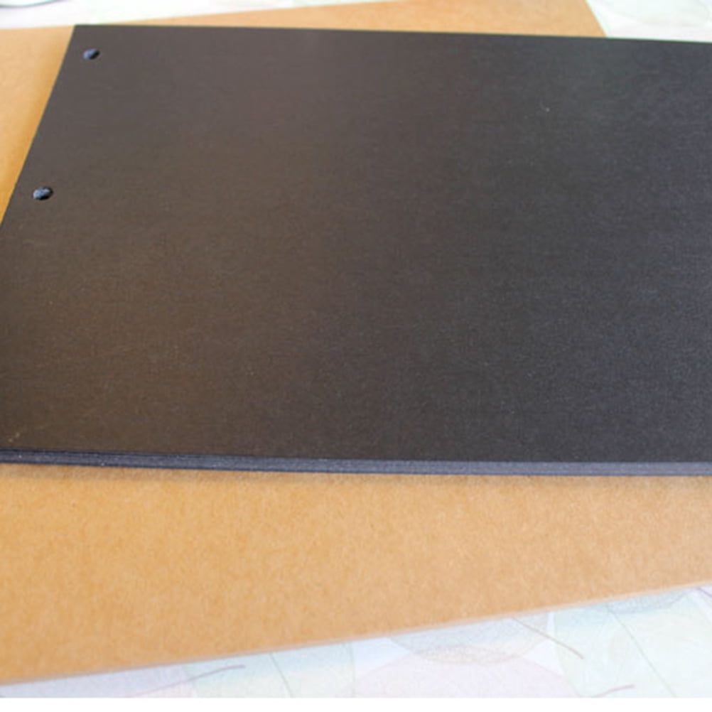 15 Sheets Black Scrapbooking Paper Refill Pages for 10 Inches DIY Scrapbook Album