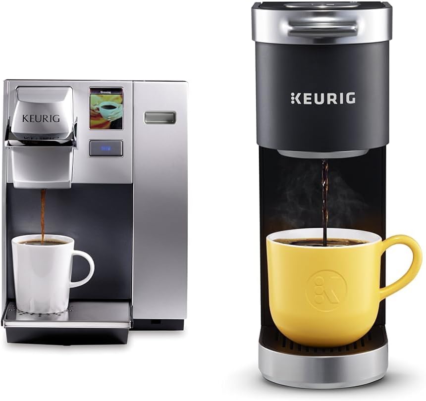 Commercial office single-cup K-Cup coffee machine, silver version