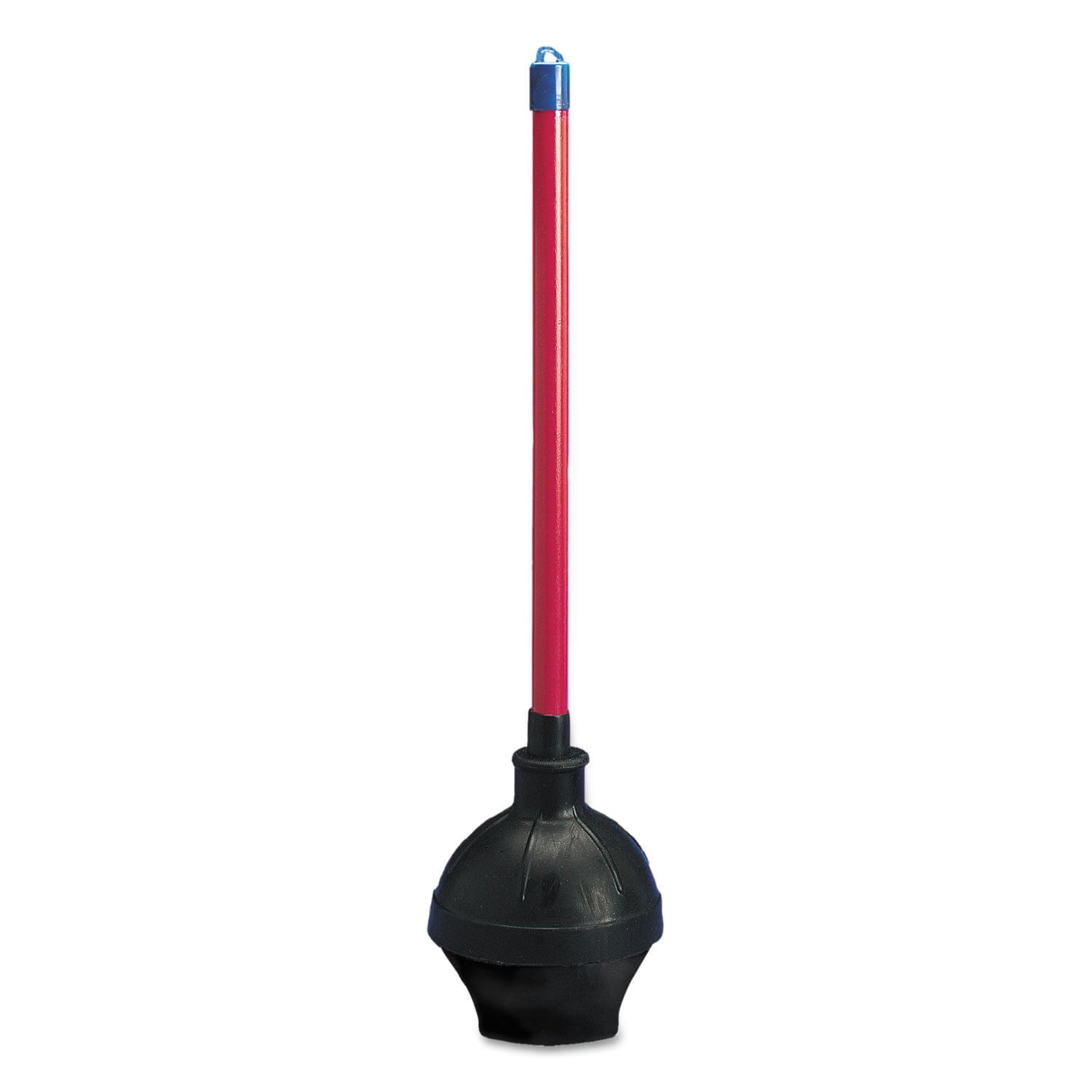 18 in. Plastic Handle Toilet Plunger for 5-5/8 in. Bowls – Red/Black