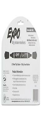 1PK SAN1944655 2-in-1 Dry Erase Markers, Fine/Broad Chisel Tips, Assorted Primary Colors, 4/Pack
