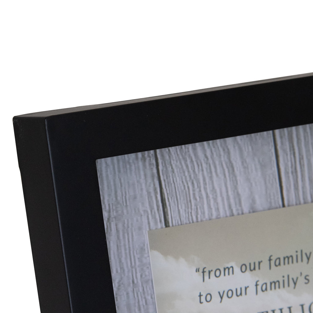 14.5′ Classical Rectangular 8′ x 10′ Photo Picture Frame with Clip – Black and White