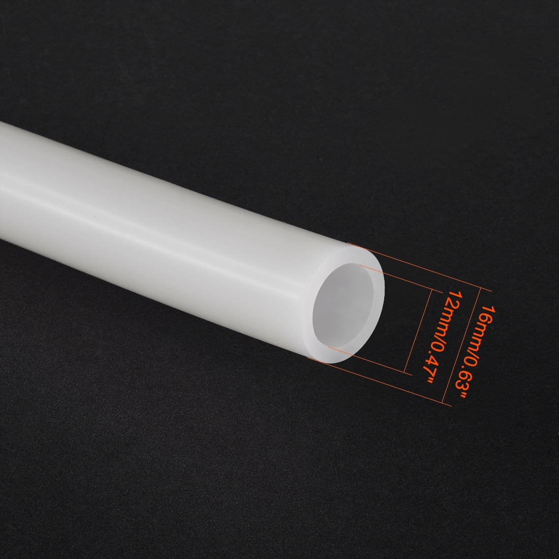 12mm x 16mm High Temperature Resistant Soft Silicone Tube Hose Pipe 50CM Length