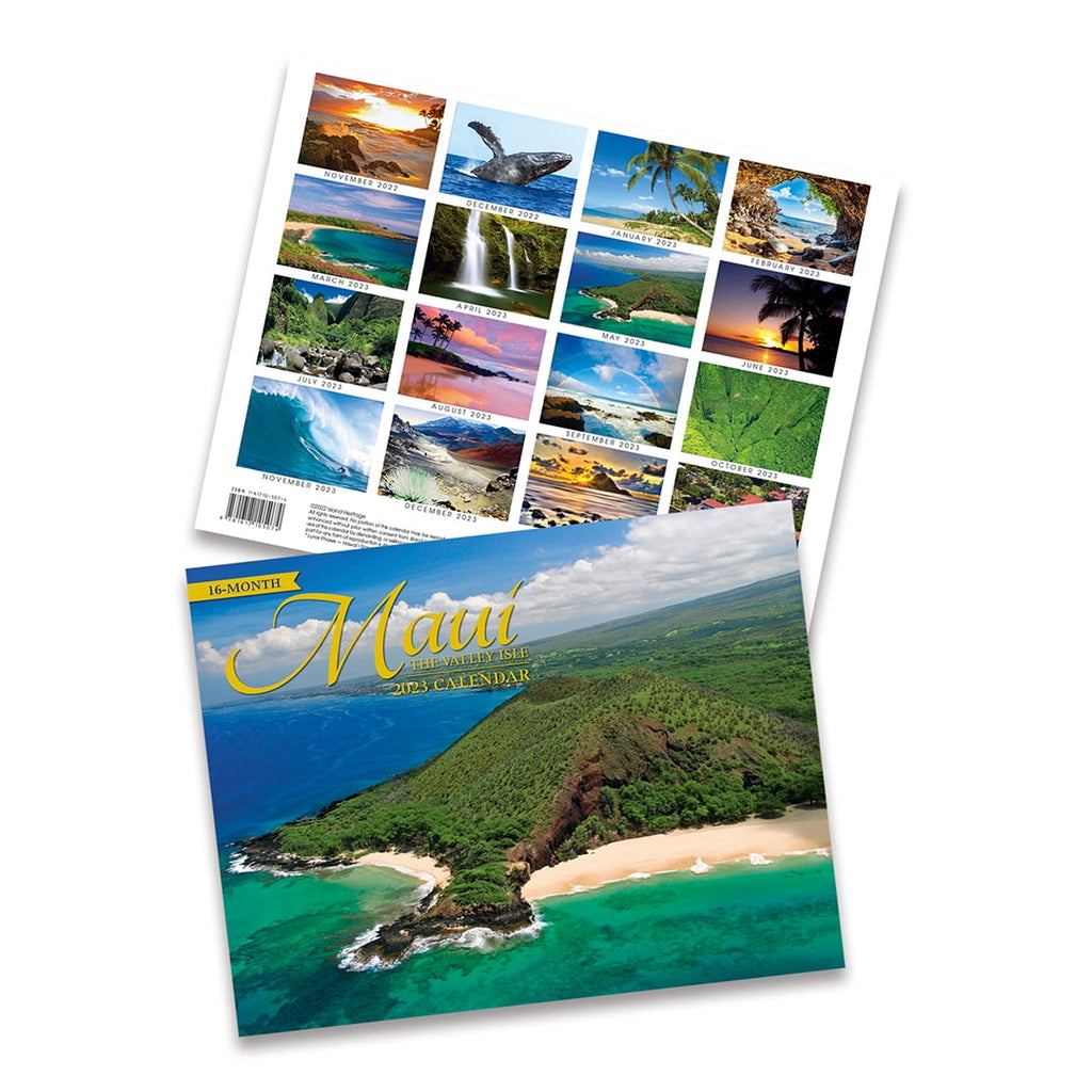 16 Month Trade 2023 Calendar November 2022 – February 2024 Hawaii Maui Isle