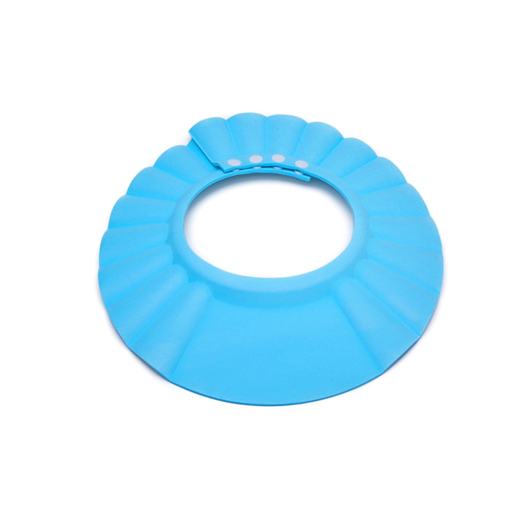 1pcs Vokmon Adjustable Shower Bath Visor Shield Wash Hair Cap Shampoo Resistance Protect Ear Eye Hat Baby Children Kids Infant