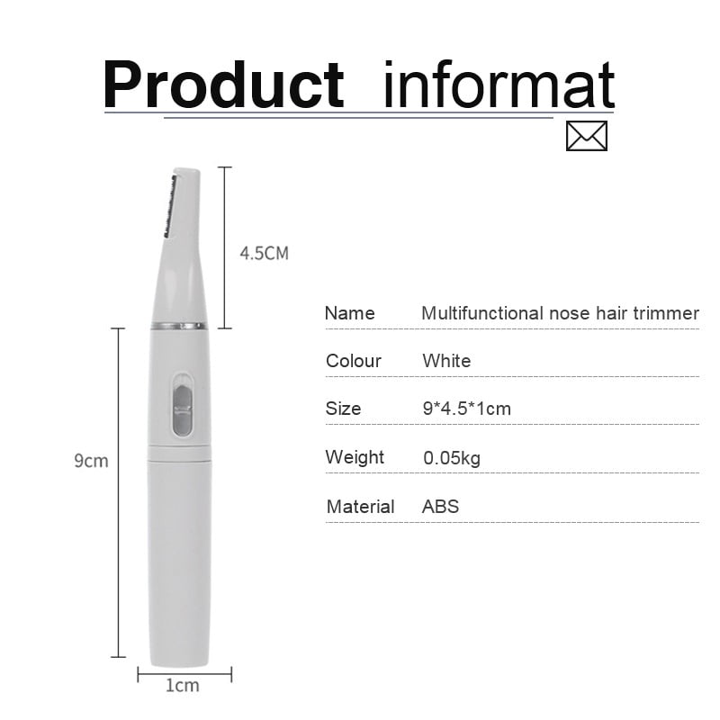 2 In 1 Professional Electric Nose Ear Hair Trimmer For Men And Women Eyebrow Shaping Knife
