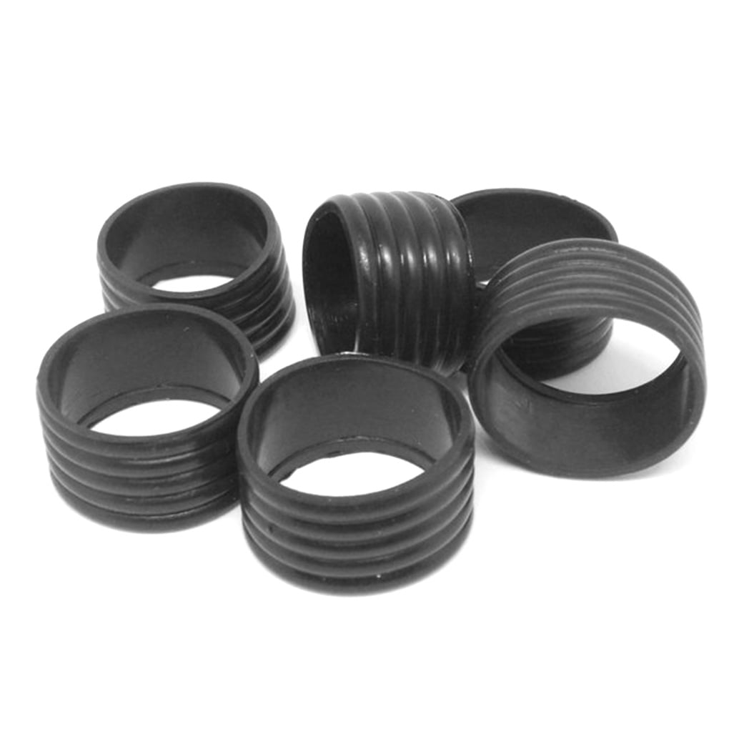 2 Pieces Tennis Racket Grip Stretchy Ring Overgrip Fix Kit Grip Tape Finishing Protector Professional Outdoor Accessories Black