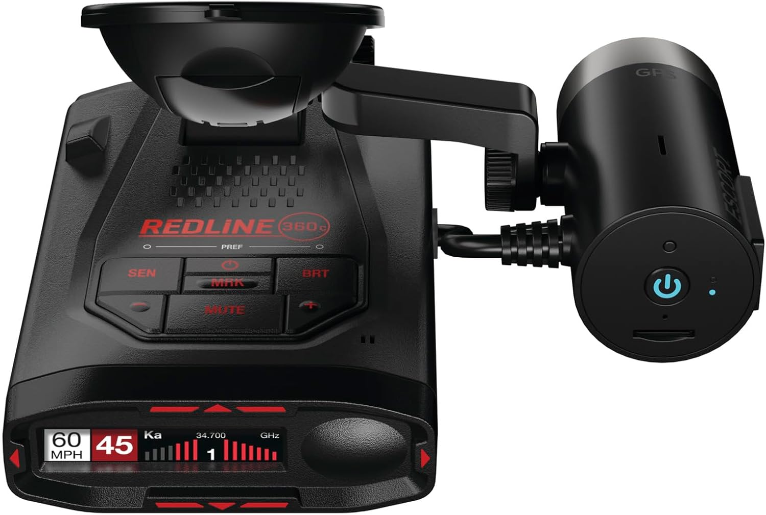 360c Laser Radar Detector and Escort M2 Intelligent Driving Recorder Kit - High-definition video, ultra-long detection range, AI-assisted filtering, built-in WiFi, GPS-based, compatible with Apple CarPlay and Android Auto