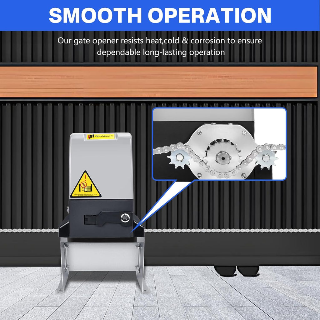 Automatic sliding door opener (controlled via APP), equipped with 4 remote controllers, 750-watt electric sliding door opener motor remote control kit, with wireless keyboard, suitable for sliding door openers up to 40 feet in length.
