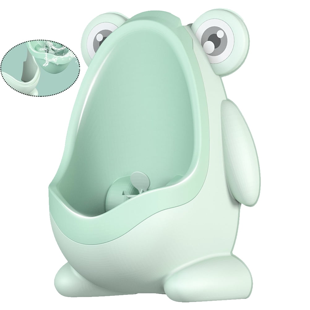 1pc Children Cartoon Pattern Standing Potty Toilet Urinal Potty Training Boy Pee Trainer for Boys (Light Green)