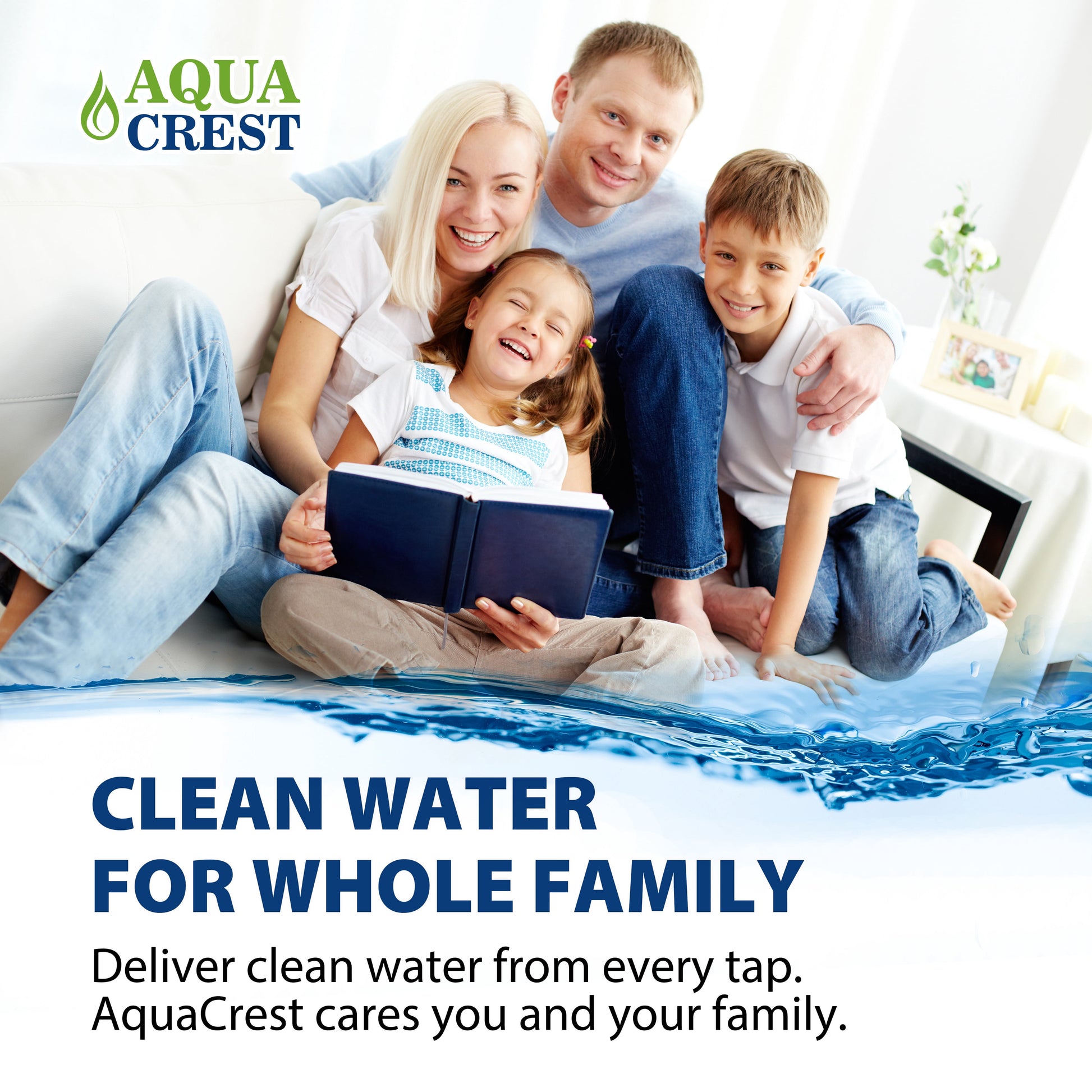 2 Pack AQUACREST FXHSC Replacement for GE® FXHSC, Culligan R50-BBSA, Pentek R50-BB and DuPont WFHDC3001, American Plumber W50PEHD Whole House Sediment Filter
