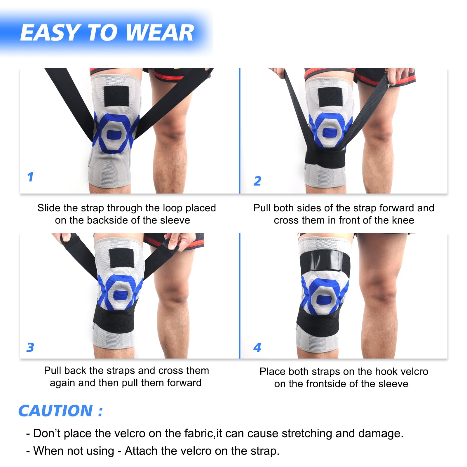 2 Pack Knee Brace Compression Sleeve,Best Knee Braces for Men Women,Medical Grade Knee Support Protector for Running,Meniscus Tear,Arthritis,Joint Pain Relief,Sports Injury Recovery,2*Gray