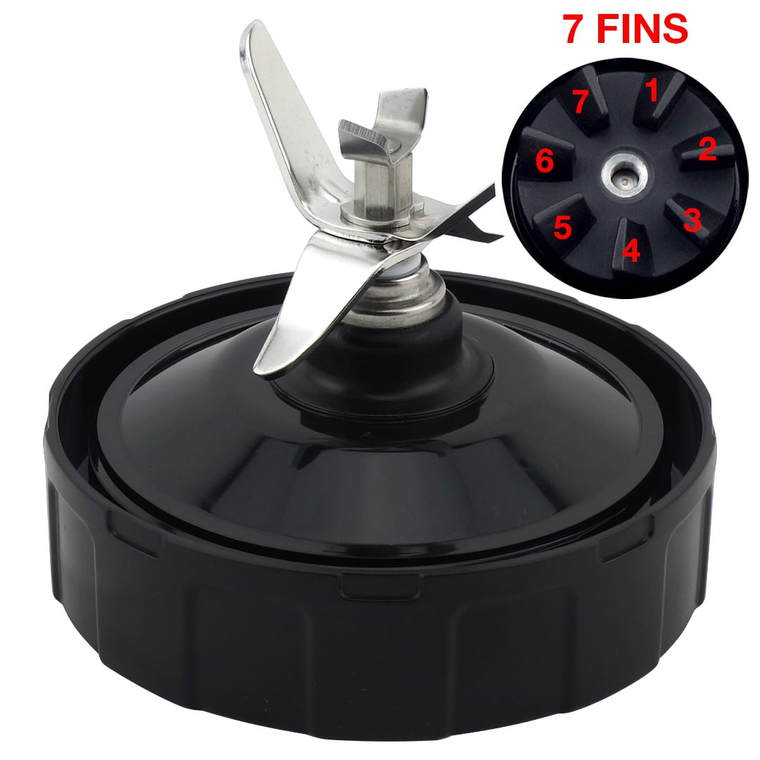 2 Pack 12 oz Cup with Sip & Seal Lid and Extractor Blade (7-Fins) Replacement Part Compatible with Nutri Ninja Auto-iQ