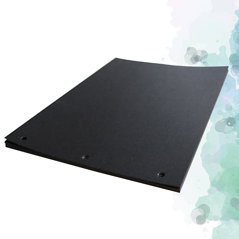 15 Sheets Black Scrapbooking Paper Refill Pages for 10 Inches DIY Scrapbook Album