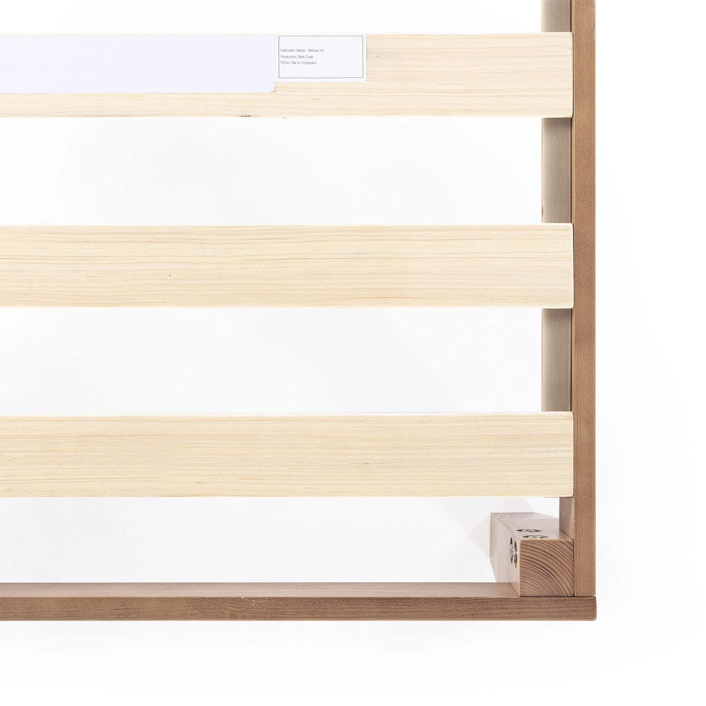 Mellow 12 Inch Solid Wood Platform Bed with Wooden Slats
