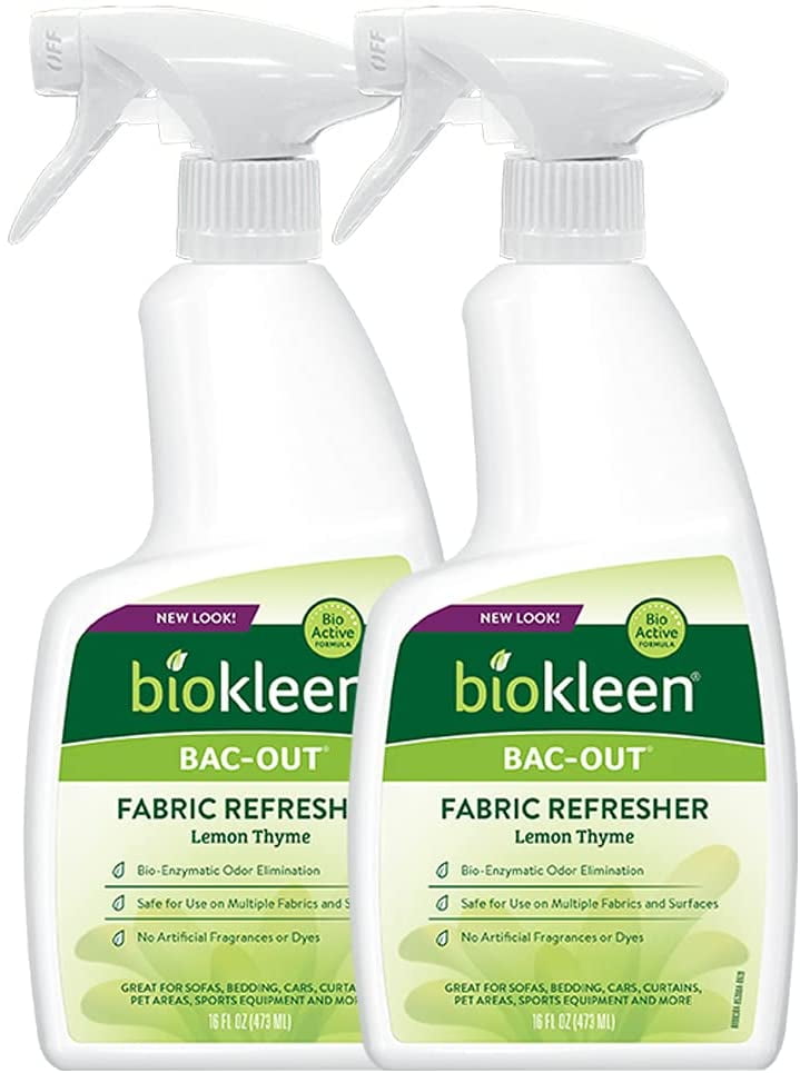2 Pack Biokleen Bac-Out Fresh, Fabric Refresher, Lemon Thyme – 16 fl oz