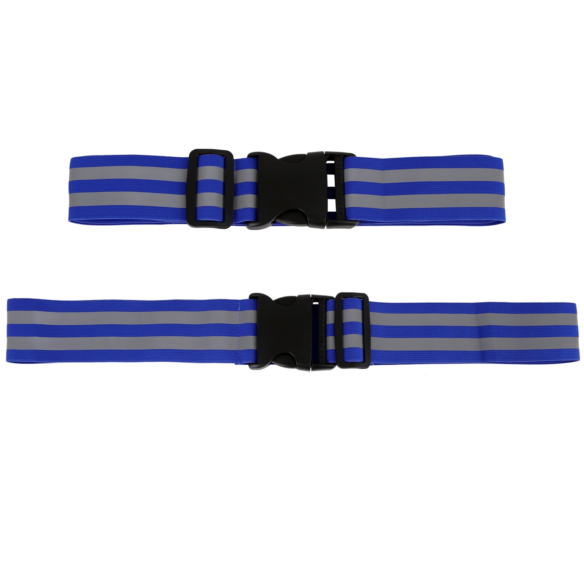 2 Pcs Blue Reflective Belts for Waist Reflective Belts High Visibility Night Safety Cycling Riding Reflector