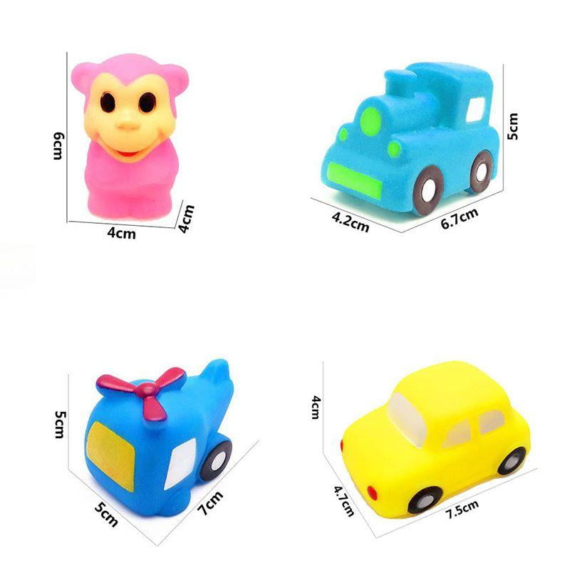 13 Pcs Summer Baby Children Bathing Water Toys Animal Pinching Voice Float Squeaky Animal Toy