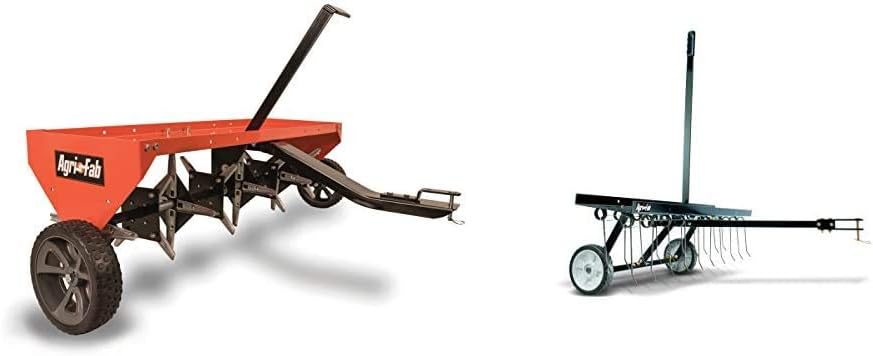 48" Tow Behind Lawn Plug Aerator with Universal Hitch; Designed to Pull Behind Lawn & Garden Tractors