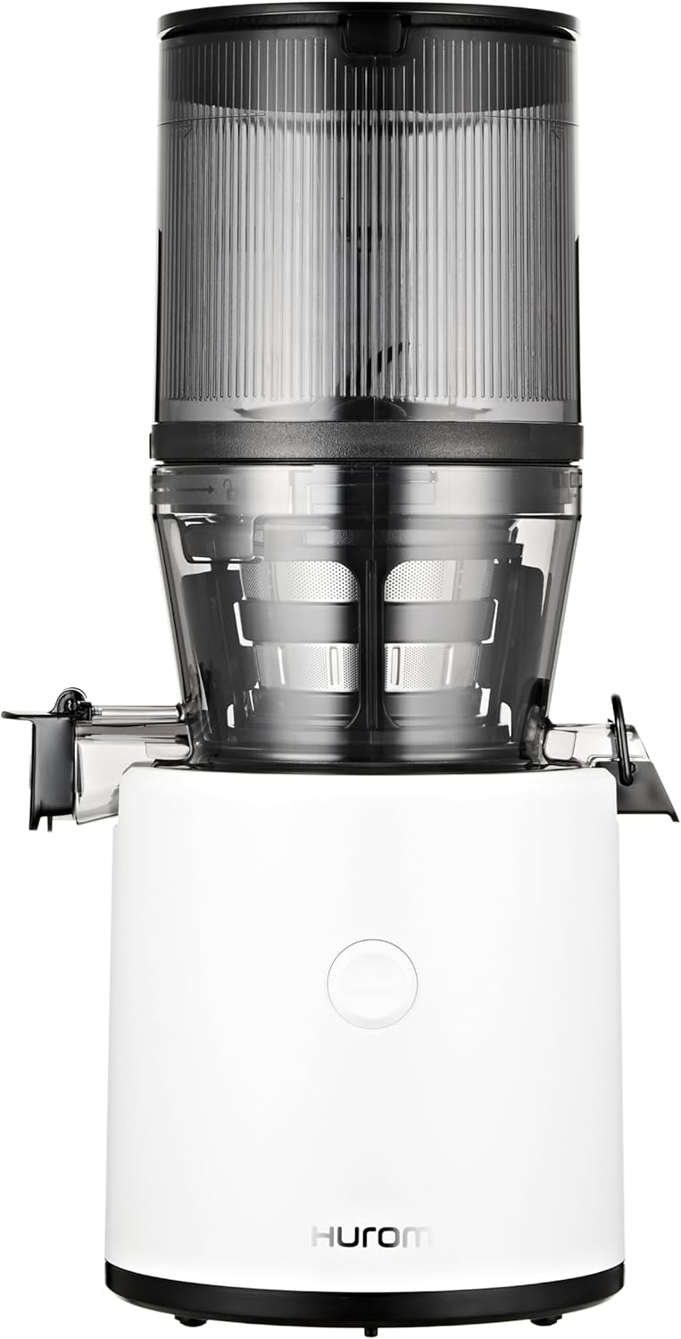 Cold press juicer, easy-to-clean chewing-style slow juicer, coarse filter screen, automatic feeding, no need for operator intervention, household size, quiet motor, easy assembly (kale/deep green)