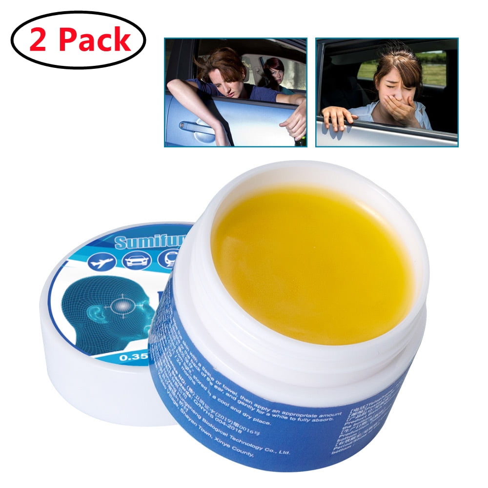 2 Pack Motion Sickness Cream,Anti Nausea Cream,Fast Acting Non Drowsy Seasick Cream for Cruise/Plane/Train/Bus