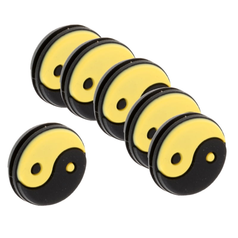 18 Pieces Tennis Racquet Vibration Dampener Shock Absorber 3 Color Mix