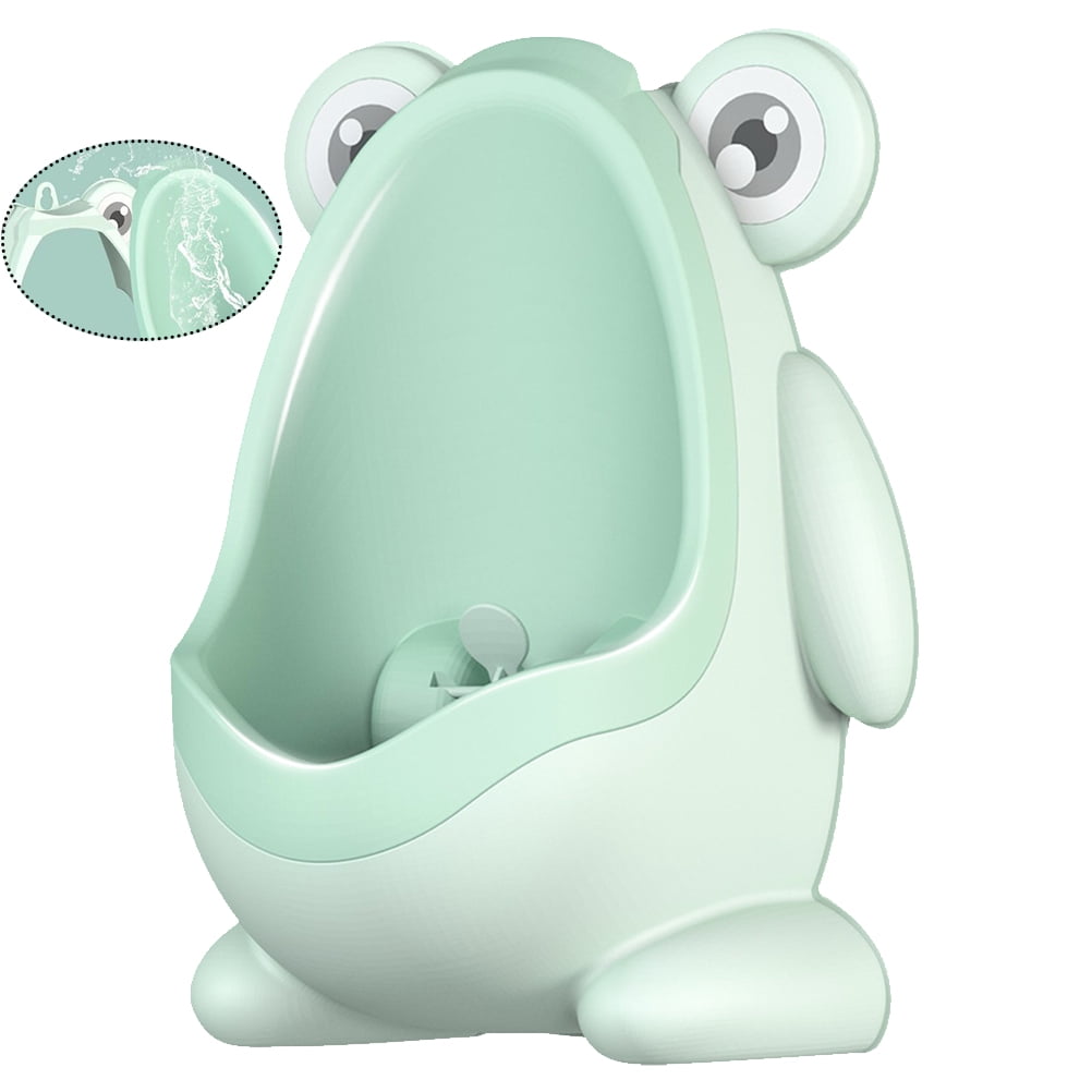 1pc Children Cartoon Pattern Standing Potty Toilet Urinal Potty Training Boy Pee Trainer for Boys (Light Green)