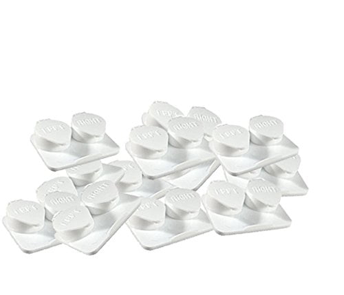 12-Pack, Deep Well Flip top White Contact Lens Cases
