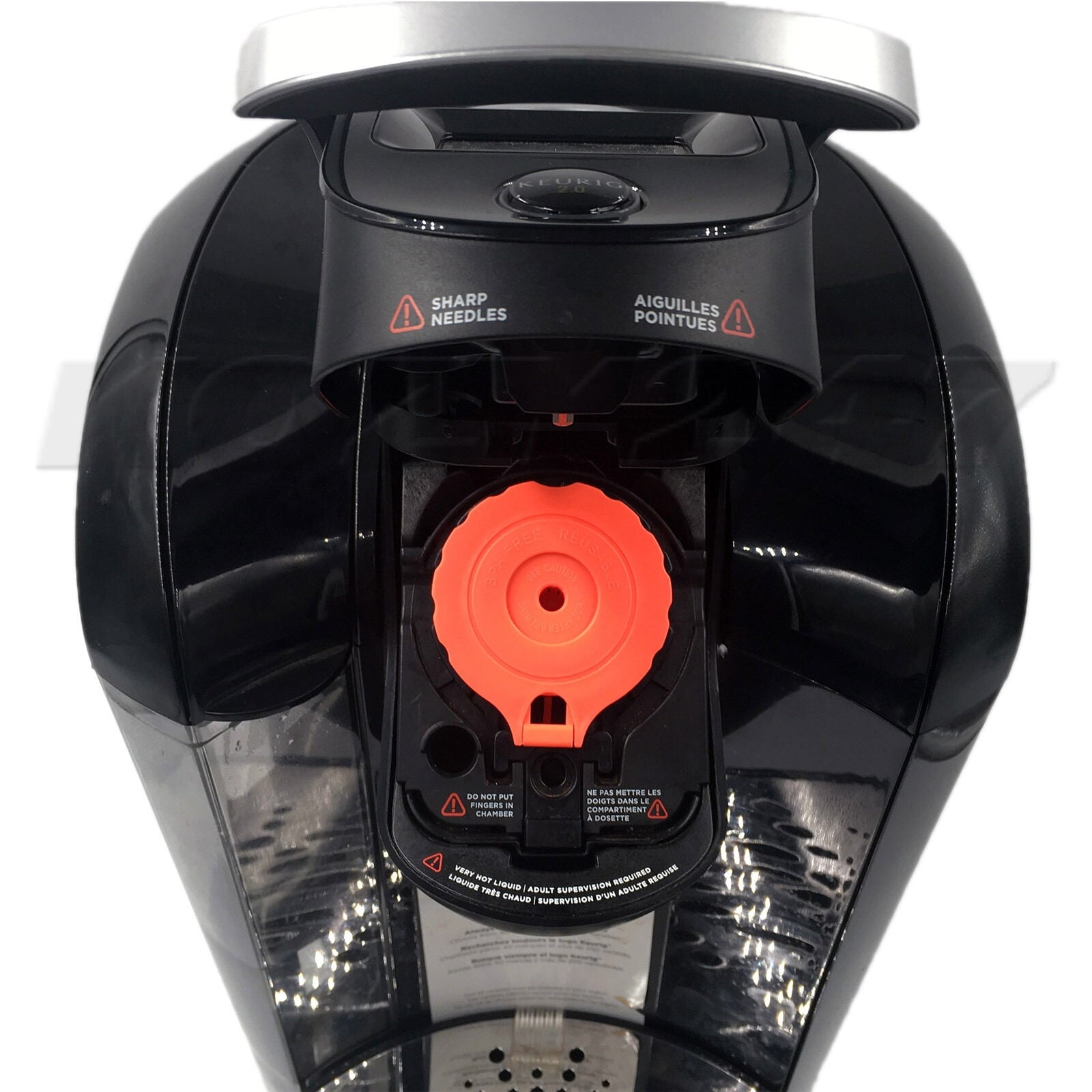 2 Keurig 2.0 K Carafe K-Cup Reusable Refillable Coffee K cup Pod Filter Orange