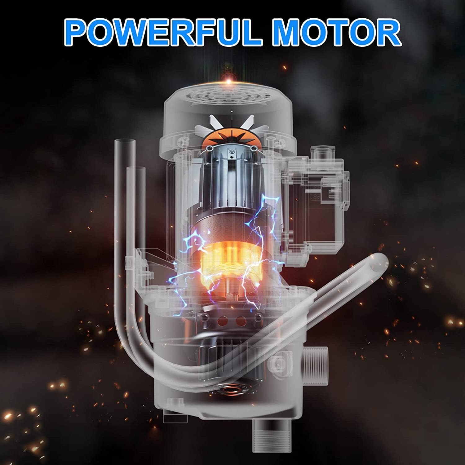 1.6 HP Portable Water Transfer Pump 1500 GPH Electric Shallow Well Pump Garden Booster Pumps for Draining Irrigation Lawn Farm Water Removal