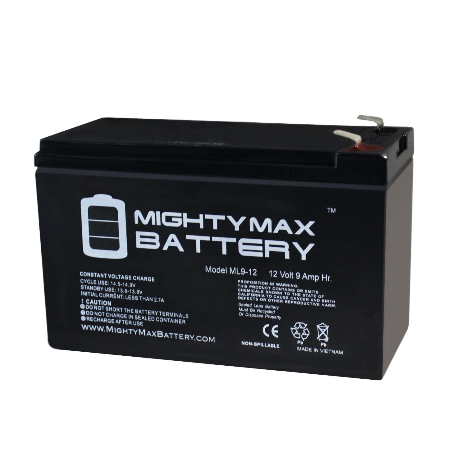 12V 9Ah SLA Replacement Battery for Monster Rockin Roller 4 Speaker