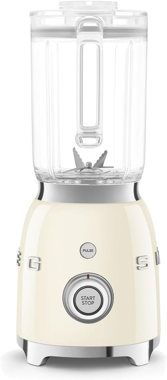 Backwash-style blender - 600-watt countertop blender, equipped with a 48-ounce BPA-free capacity container, featuring 3 speed modes and pulse function, ice crushing function and juice blending function - adopts the 50th anniversary design style - gen