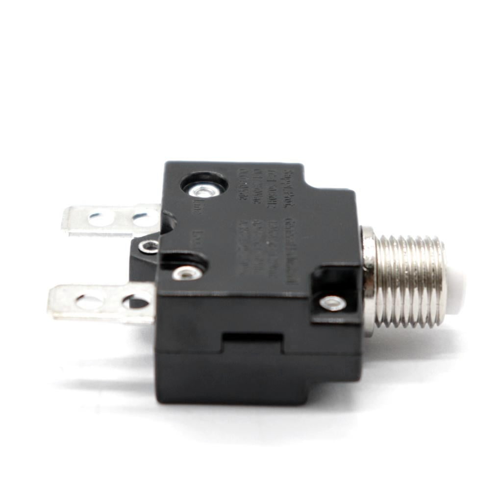 12V-24V Push Button Resettable Circuit Breaker with 2 Quick Terminals 15AMP