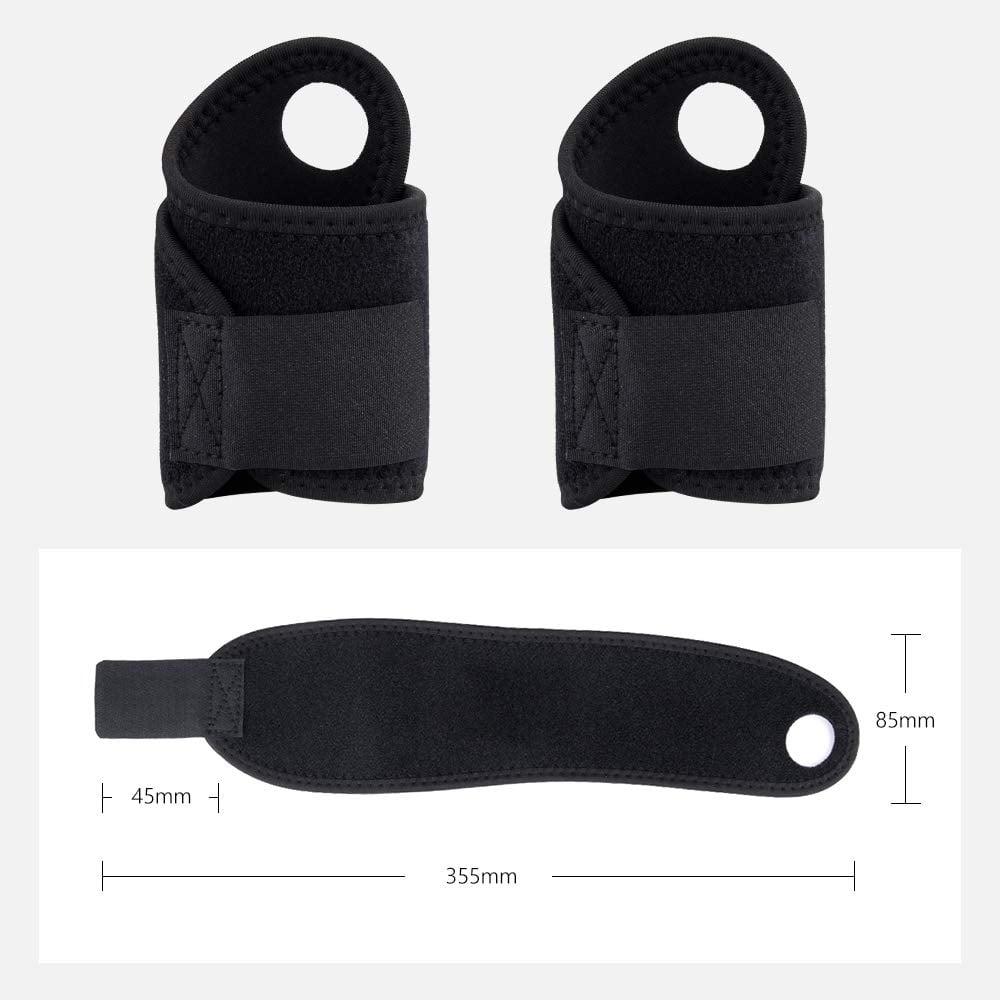 2 Pcs Adjustable Wrist Brace, Wrist Support Comfortable for Arthritis and Tendinitis, Wrist Compression Wrap Fit for Right and Left Hand