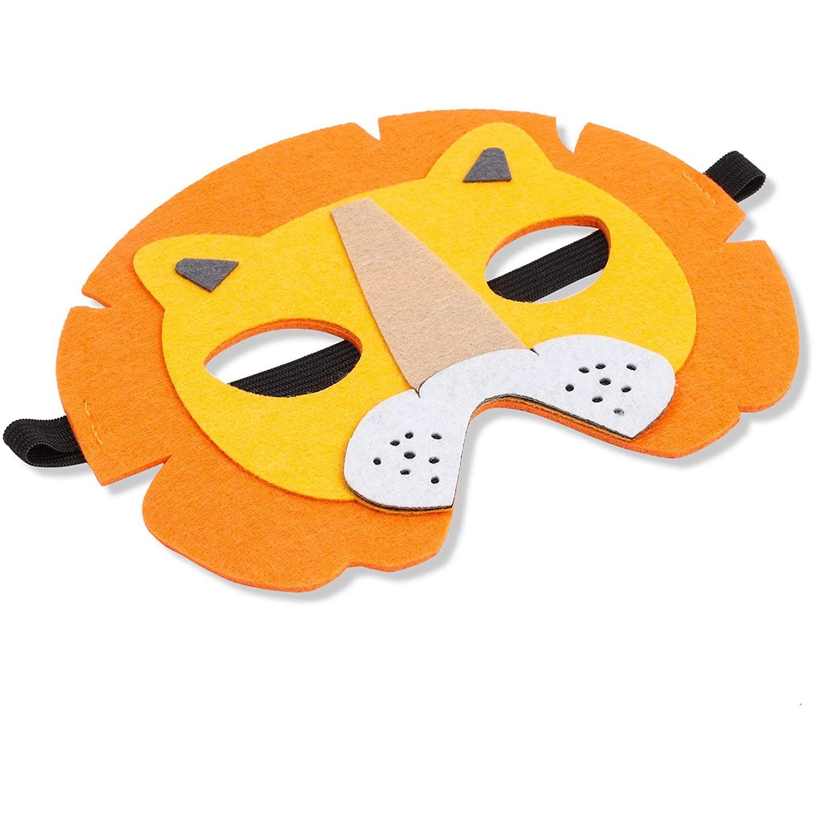 12-Pack Animal Party Felt Masks, Safari Jungle Theme for Kids Birthday Party Favors and Costume Dress Up, 12 Designs